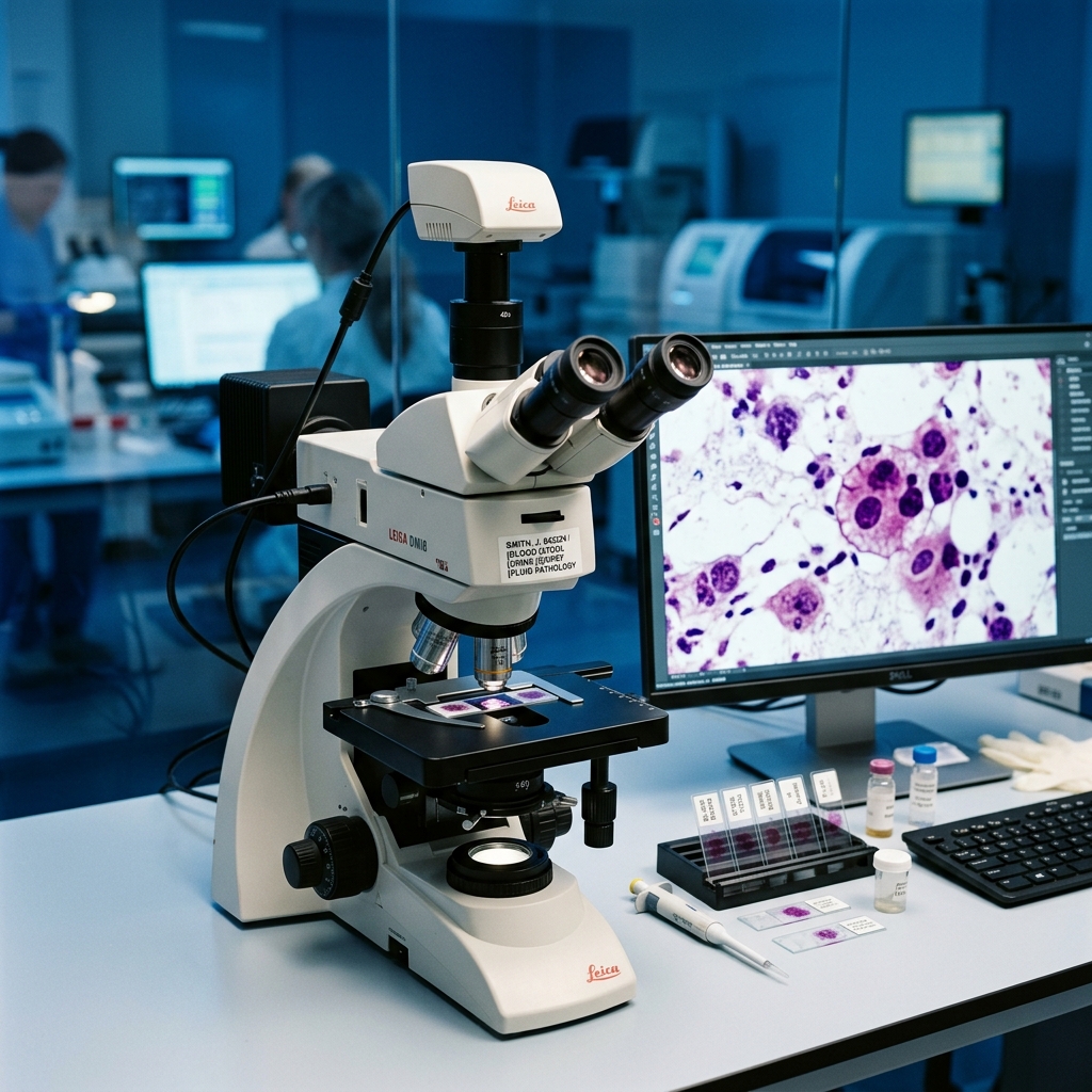 Clinical Microscopic Testing Setup